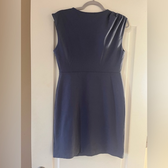 Banana Republic Smoky Blue Stretchy Dress Mid Length Women’s Size 8 - Picture 4 of 16
